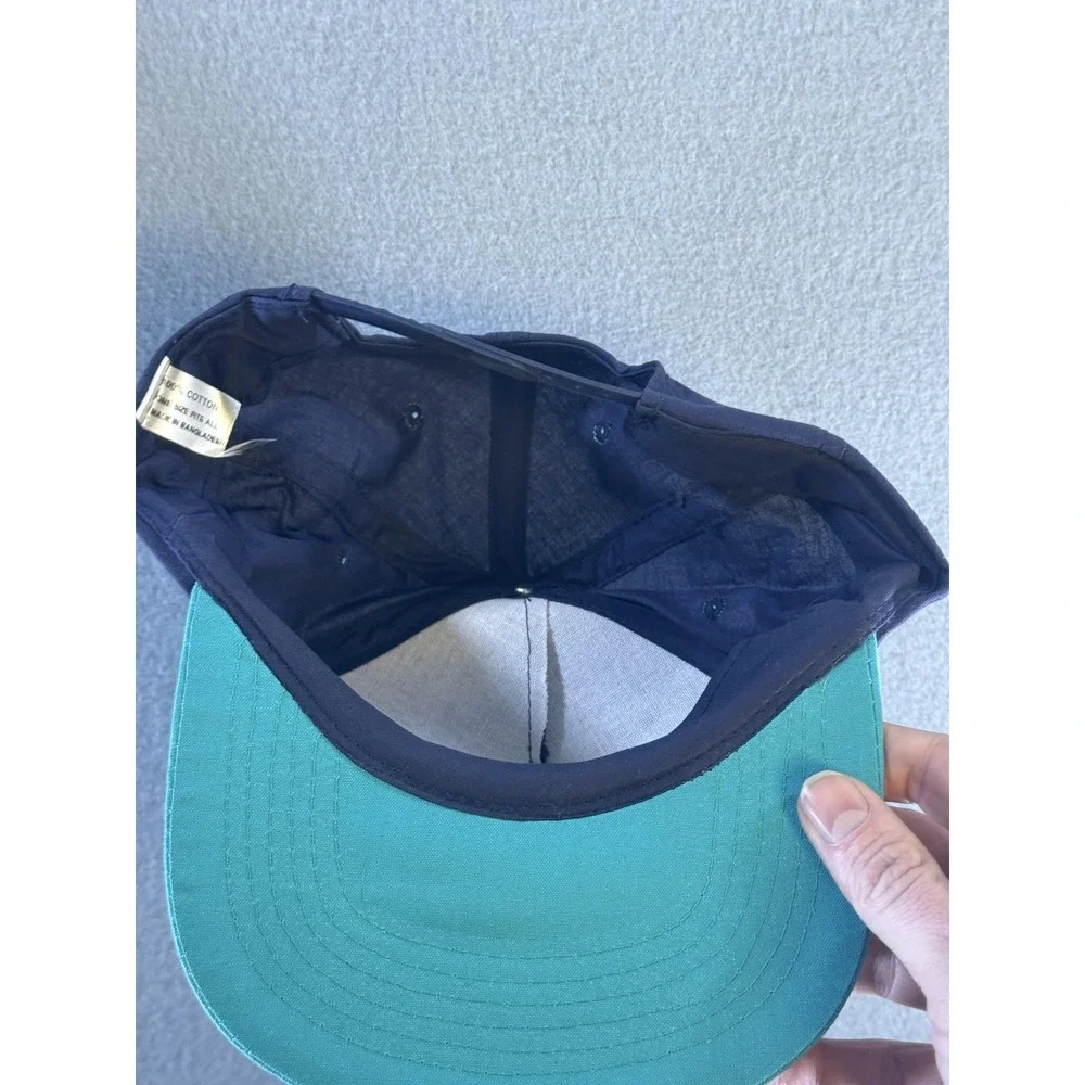 Douglas Battery Hat Cap Snap Back Mens One Size‎ Blue Teal Twill Advertising